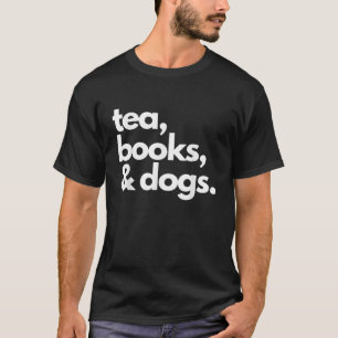 T-shirt Thé Livres et Chiens Chemise Chien Maman Maman Pap