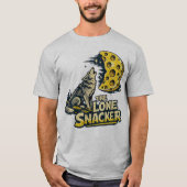 T-shirt The Lone Snacker Funny Howling Fox Moon Graphic (Devant)