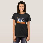 T-shirt The Long Hodl, Chainlink To The Moon Crypto Item B (Devant entier)