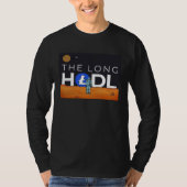 T-shirt The Long Hodl, Litecoin To The Moon Crypto Item Be (Devant)