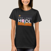 T-shirt The Long Hodl, Uniswap To The Moon Crypto Item Bea (Devant)