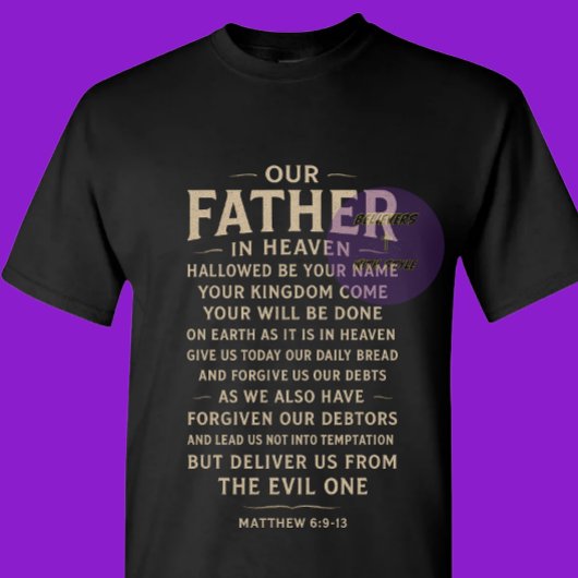 T-shirt The LORDs Prayer - Christian