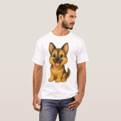 T-shirt The Loyal Guardian: Vintage German Shepherd (Devant entier)