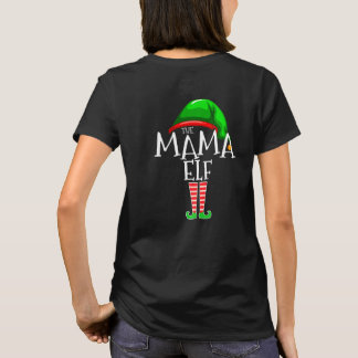 T-shirt The Mama Elf Family Matching Group Christmas Costu