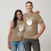 T-shirt The Man Behind The Turkey Funny Thanksgiving Day P (Unisexe)