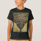 T-shirt The Map of Hell, Abyss of Hell - Sandro Botticelli (Devant)
