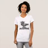 T-shirt The Maverick Pigeon: 3D Graffiti Monochrome Premiu (Devant entier)