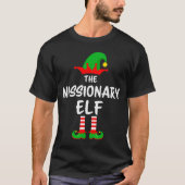 T-shirt The Missionary Elf Matching Family Christmas (Devant)
