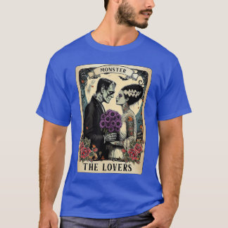 T-shirt The Monster Frankenstein and Bridehe Loversarot Ca