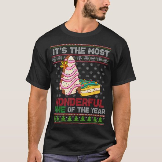 T-shirt The Most Wonderful Time Of The Year Christmas Tree (Devant)