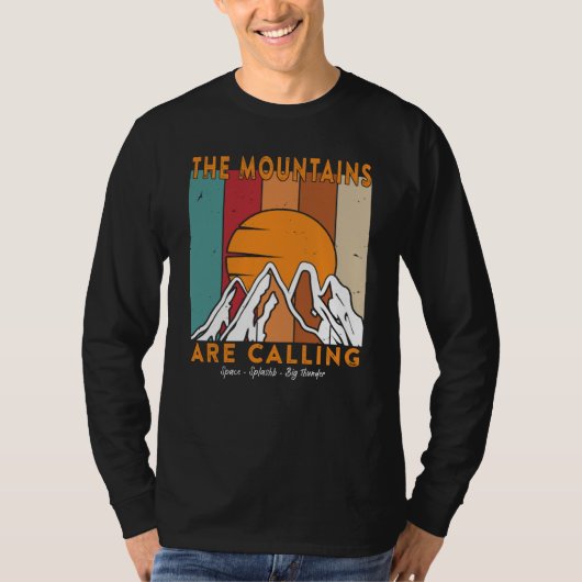 T-shirt The Mountains are Calling Space Splash Big Thunder (Devant)