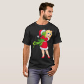 T-shirt The Muppets Kermit Miss Ggy Christmas (Devant entier)
