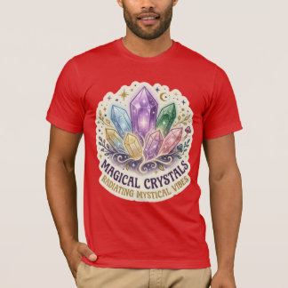 T-shirt The Mystic Prism | Enchanted Crystal Cluster Graph
