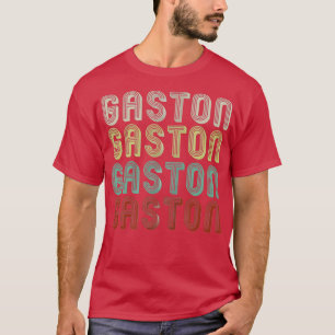 T-shirt The Name Is Gaston In Retro Vintage Disco Funny