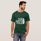T-shirt The North Pole White funny Christmas pun design (Devant entier)