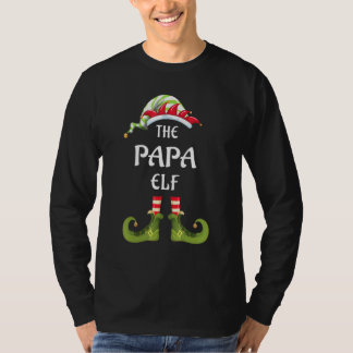 T-shirt The Papa Elf Matching Family Group Christmas Party