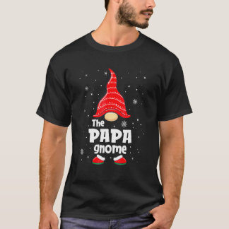 T-shirt The Papa Gnome Matching Family Group Christmas Paj