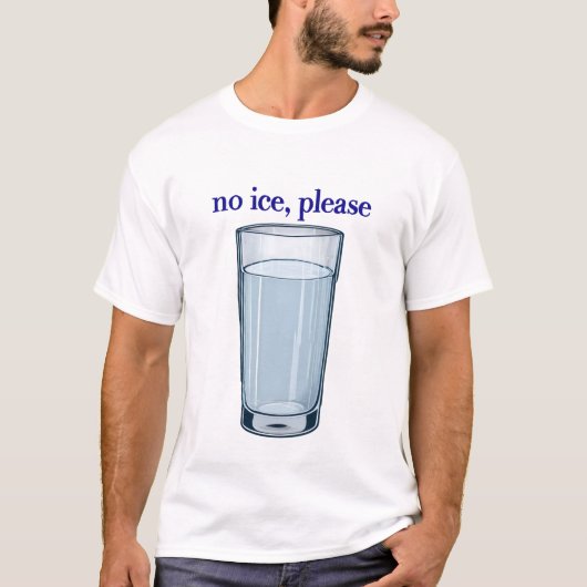 T-shirt Thé 'Pas de glace' (Devant)