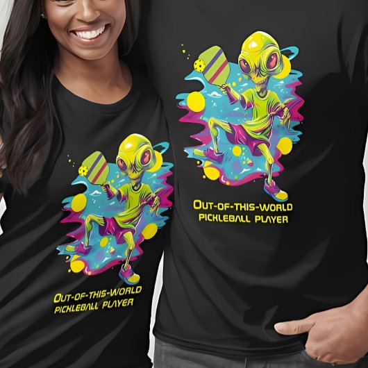 T-shirt The Pickleball Invader