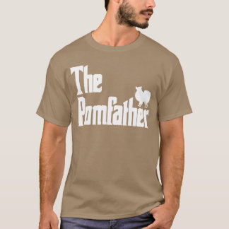 T-shirt The PomFather Funny Pomeranian Dog Dad Men Gifts f