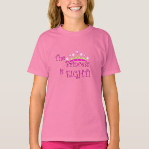 T-shirt The princess is 8