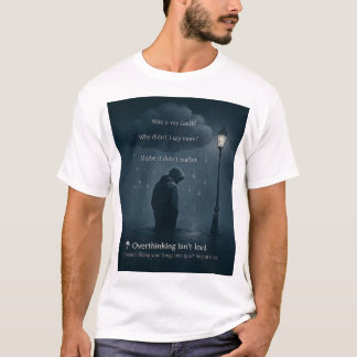 T-shirt The Quiet Spiral – Realistic Overthinking Tee