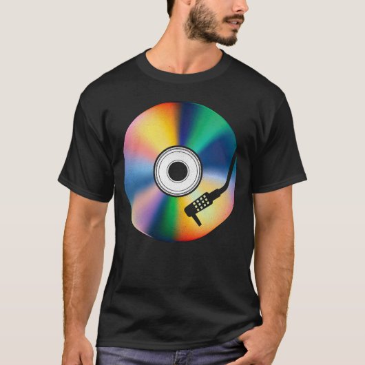 T-shirt The retro disc (Devant)