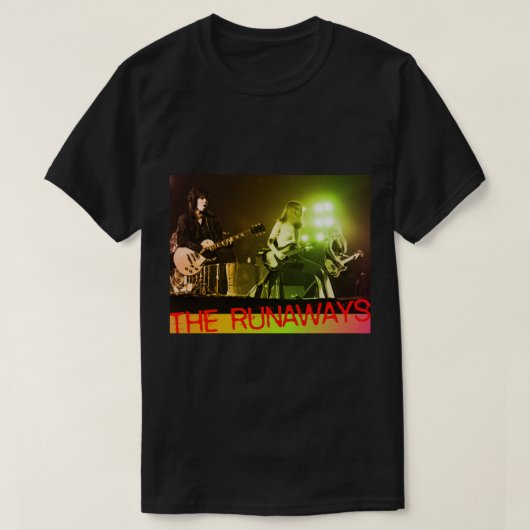 T-shirt The Runaways à Brumrock, 1976 (Design devant)