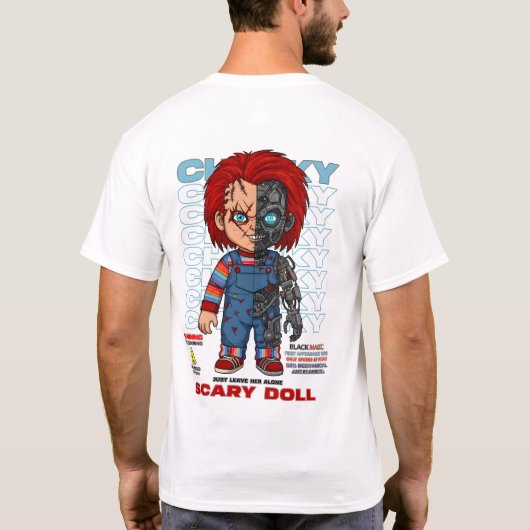 T-shirt The scary doll (Dos)