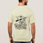 T-shirt The Sharp Edge | Graphisme éclair de barbier d'anc (Dos)
