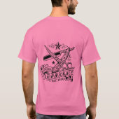 T-shirt The Sharp Edge | Graphisme éclair de barbier d'anc (Dos)