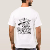 T-shirt The Sharp Edge | Graphisme éclair de barbier d'ant (Dos)