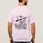 T-shirt The Sharp Edge | Graphisme éclair de barbier d'ant (Dos)