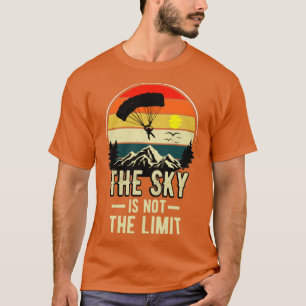 T-shirt The Sky Is Not The Limit Skydiver Retro SkyDiving