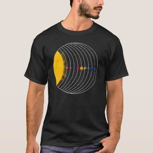 T-shirt The Solar system (Devant)