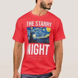 T-shirt The Starry Night Tee, Cool Vincent Van Gogh Pain