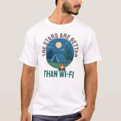 T-shirt The stars are better than Wi-Fi (Devant)