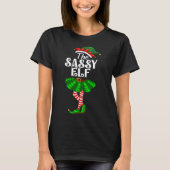 T-shirt The Sy Elf Xmas Funny Christmas Matching Family Pa (Devant)