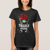 T-shirt The Tallest Gnome Buffalo Plaid Christmas Matching (Devant)
