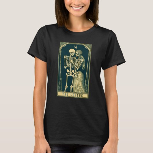 T-shirt The Tarot Card Goth and Valentines Day (Devant)