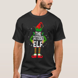 T-shirt The Tattooed Elf Family Matching Group Christmas