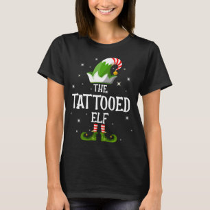 T-shirt The Tattooed Elf Family Matching Group Christmas