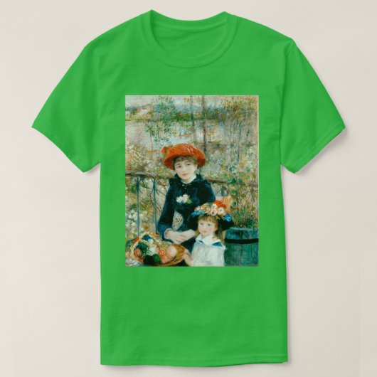 T-shirt The Two Sisters On The Terrace by PierreAuguste Re (Design devant)