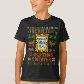 T-shirt The Ugliest Christmas Sweater With An Image Of A M (Devant)
