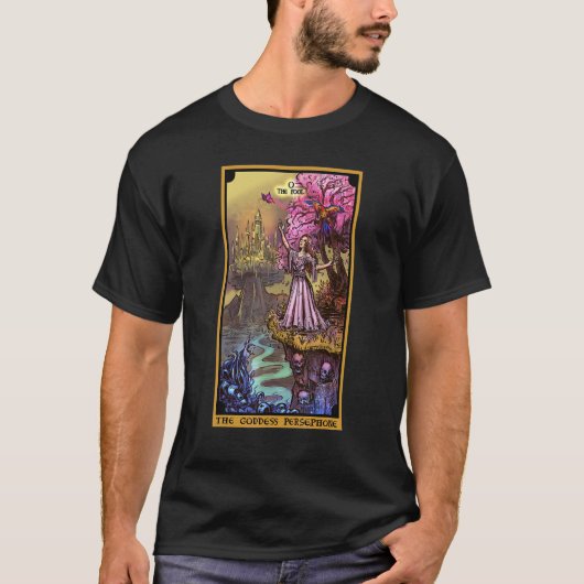 T-shirt The Underworld Goddess The Fool Tarot Card Pagan W (Devant)