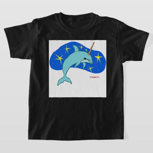 T-shirt The Unicorn Dolphin (Fantasy Marine Animal) (Poser)
