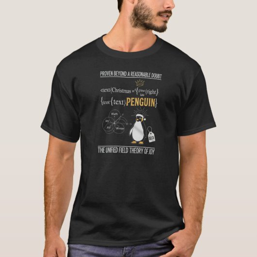 T-shirt The Unified Field Theory of Joy Penguin (Devant)