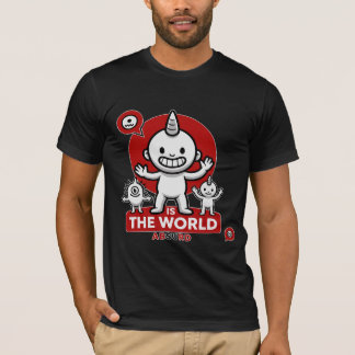 T-shirt The World Is Absurd Unicorn Monster Funny Existent