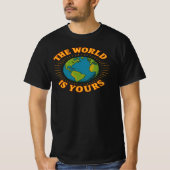 T-shirt The World Is Yours Globe Graphic Tee (Devant)