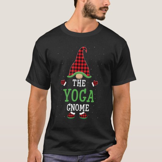 T-shirt The Yoga Gnome  Group Matching Christmas Pajamas (Devant)